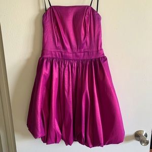 Strapless Magenta Dress 7/8